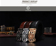 Load image into Gallery viewer, Men Genuine Luxury Leather Belt