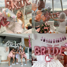 Load image into Gallery viewer, 63pcs Silver White Bride To Be Foil Balloons