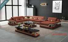 Load image into Gallery viewer, Modern Minimalist Genuine Leather Sectional Sofa