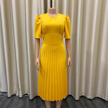 Load image into Gallery viewer, Elegant Pleated Office Dresses