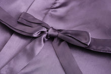 Load image into Gallery viewer, Purple Satin-Silk Bridal Party Bathrobe