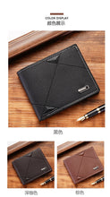 Load image into Gallery viewer, Three-fold Men's Wallet