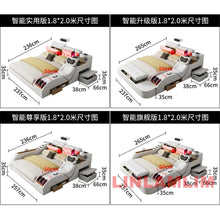 Load image into Gallery viewer, Modern Multifunctional Smart Tech Futuristic Bed