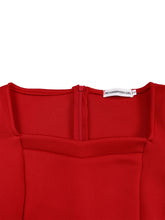 Load image into Gallery viewer, Short Sleeve Split bodycon ruffles midi prom Dress