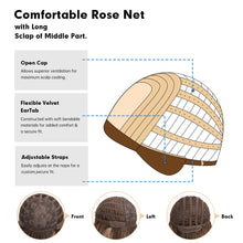 Load image into Gallery viewer, Synthetic Heat-Resistant Blonde Highlights Wigs