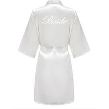Load image into Gallery viewer, Purple Satin-Silk Bridal Party Bathrobe