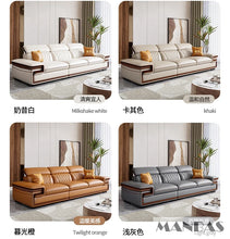 Load image into Gallery viewer, Premium Italian Genuine Leather Sofa Set
