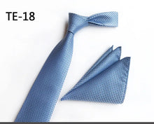 Load image into Gallery viewer, Luxury Men's Ties with Pocket Square & Cufflinks