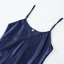 Load image into Gallery viewer, Satin Nightgown Spaghetti Straps