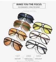 Load image into Gallery viewer, Retro Large Pilot Sunglasses