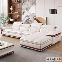 Load image into Gallery viewer, Premium Italian Genuine Leather Sofa Set