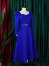 Load image into Gallery viewer, Short Sleeve Split bodycon ruffles midi prom Dress