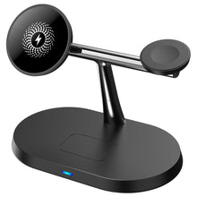 Load image into Gallery viewer, Magnetic Wireless Charging Stand for iPhone 15/14/13/12, iWatch Ultra/8/7/6/5, AirPods 3/2/Pro, Samsung