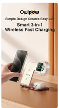 Load image into Gallery viewer, Charging Station 3 in 1, Fast Wireless Charger Stand for iPhone