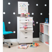Load image into Gallery viewer, White 7-Drawer Storage Cabinet