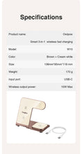 Load image into Gallery viewer, Charging Station 3 in 1, Fast Wireless Charger Stand for iPhone