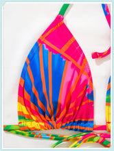 Load image into Gallery viewer, 3-Piece Floral Print Knot Front Bikinis