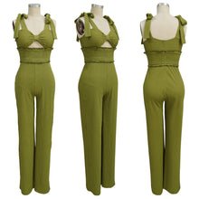 Load image into Gallery viewer, Bowknot Sleeveless Jumpsuit