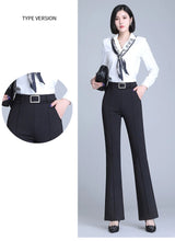 Load image into Gallery viewer, Elegant Bell-bottom Trousers