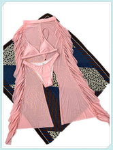 Load image into Gallery viewer, 3-Piece Floral Print Knot Front Bikinis