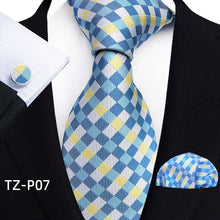 Load image into Gallery viewer, Men's Luxury Floral Neckties with Pocket Square and Cuff-links