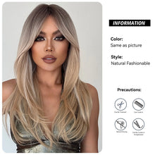 Load image into Gallery viewer, Layered Synthetic Wigs with Bangs