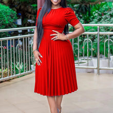 Load image into Gallery viewer, Elegant Pleated Office Dresses