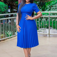 Load image into Gallery viewer, Elegant Pleated Office Dresses