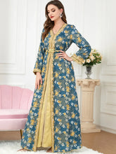 Load image into Gallery viewer, 2 Piece Set Abaya Embroidery Kaftan