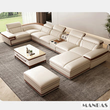 Load image into Gallery viewer, Premium Italian Genuine Leather Sofa Set