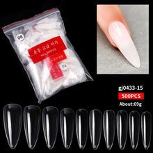 Load image into Gallery viewer, 500pcs Natural Tips Nails Extension