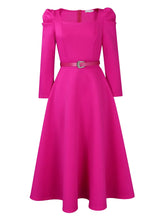 Load image into Gallery viewer, Short Sleeve Split bodycon ruffles midi prom Dress