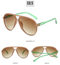 Load image into Gallery viewer, Retro Large Pilot Sunglasses