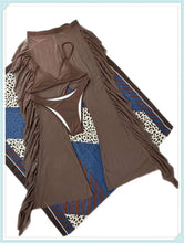 Load image into Gallery viewer, 3-Piece Floral Print Knot Front Bikinis