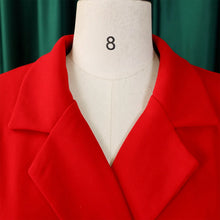 Load image into Gallery viewer, Notched Collar Full Sleeve Sashes Pleated Dress