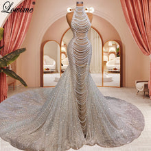 Load image into Gallery viewer, Elegant Pearl Evening Dress