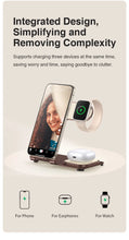 Load image into Gallery viewer, Charging Station 3 in 1, Fast Wireless Charger Stand for iPhone