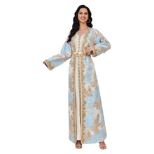 Load image into Gallery viewer, 2-Pieces Set Dubai Abaya Kaftan For Wedding