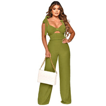 Load image into Gallery viewer, Bowknot Sleeveless Jumpsuit