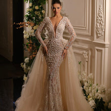 Load image into Gallery viewer, Champagne Mermaid Dress