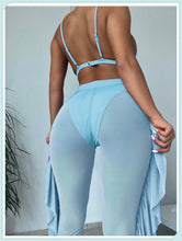 Load image into Gallery viewer, 3-Piece Floral Print Knot Front Bikinis