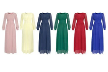 Load image into Gallery viewer, Chiffon Studded A-line Abayas