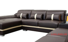 Load image into Gallery viewer, Modern Minimalist Genuine Leather Sectional Sofa