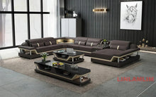 Load image into Gallery viewer, Modern Minimalist Genuine Leather Sectional Sofa