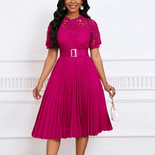 Load image into Gallery viewer, Elegant Luxury Pleated Lace Dresses