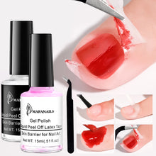 Load image into Gallery viewer, 2-Pcs Peel Off Latex Nail Polish Liquid Set With Tweezer