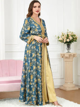 Load image into Gallery viewer, 2 Piece Set Abaya Embroidery Kaftan