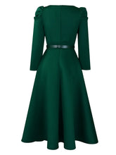 Load image into Gallery viewer, Short Sleeve Split bodycon ruffles midi prom Dress