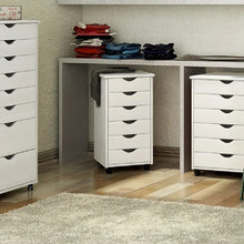 Load image into Gallery viewer, White 7-Drawer Storage Cabinet