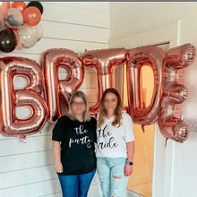 Load image into Gallery viewer, Metallic Bride Letter Wedding Balloons